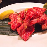 炭火焼肉 ぐら - 中落ちカルビ(1,480円)