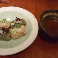 茶茶 このか - 生麩の揚げ
                  出汁も美味しい
