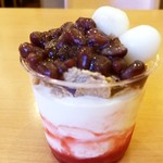 モスバーガー - 玄米フレークシェイクいちごぜんざい