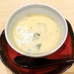 鮨 はしもと - あさりと三つ葉の茶わん蒸し