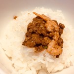 四川担担麺 阿吽 - 坦担ライス！(肉味噌をライスの上に)