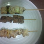 上から「ねぎま、豚ればー、にんにくま」[平成30年３月１日(木)]