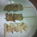 上から「白もつ、あすぱら巻、なんこつ」[平成30年３月１日(木)]