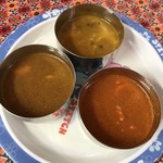 アジアン食堂 - カレー三種