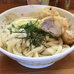 三好うどん - とり天ぶっかけ 中 550円税込