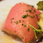 モンテ - ランチコース 1650円 の鶏レバーのパテ ポルト酒風味 はちみつを添えて