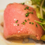 モンテ - ランチコース 1650円 の鶏レバーのパテ ポルト酒風味 はちみつを添えて