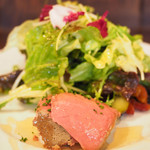 モンテ - ランチコース 1650円 の鶏レバーのパテ ポルト酒風味 はちみつを添えて