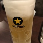 Motsunabe Tashuu - キンキンに冷えてる生ビール（＾∇＾）
      ジョッキに持って来てくれた店員さんの指紋付き(^｡^)