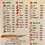 串猿 - 串カツ単品メニュー