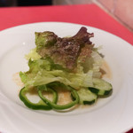 南欧料理　アンジュ - 肉類ランチのサラダ