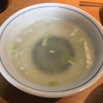 Shinjitsu Ichiro - ランチの「麻婆御膳 3辛」1200円のスープ