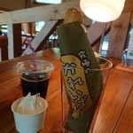 獅子吼高原ふれあい館 - かれいぱん旨し☆ソフトクリーム濃厚☆店内もとっても良い感じ☆