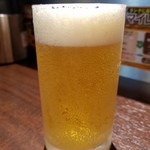 いきなりステーキ - グラスビール（270円外税）
