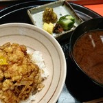 天一 本店 - 〆のかき揚げ丼