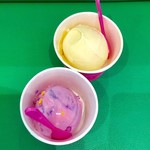 サーティワン アイスクリーム - ポッピンコットンキャンディ、バニラ（キッズサイズ）