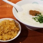 麺屋 六感堂 - 冷製白い雲丹和えそば（エスプーマ仕立て）＋雲丹とサーモンの炊き込みご飯（限定チャコ飯）