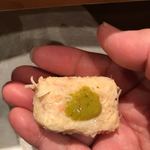 鮨菜 和喜智 - 蟹にピスタチオのソース