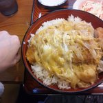Ashizuri teishoku senta - ●カツ丼の大きさを比べてみる●