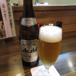瓶ビール(中瓶) 600円　(2018.4)
