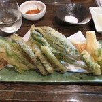 春野菜の天ぷら 600円　(2018.4)