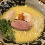 中華そば 先﨑 - 地鶏白湯そば＋味玉