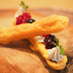 ランチコース 4484円 のフォアグラのエクレア