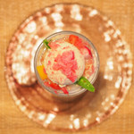 ビストロアム - ランチコース 4484円 の野菜のパフェ 蕪のアイスクリーム