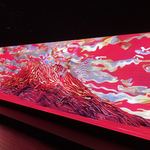 ＋Veganique - 火の島。見てると炎が動きだして止まりまた動く。