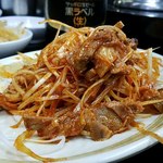 中国手打拉麺 馬賊 - チャーシューねぎあえ