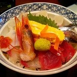 天松 - ランチの海鮮丼