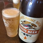 らーめん トウマ - ビールで乾杯