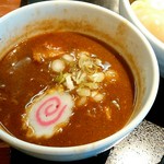 一合舎 - 【2018.5.6(日)】超重厚魚介つけめん(並盛・250g)1,100円のスープ