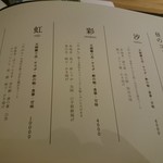 天七 - メニュー1