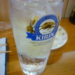 Marutomi - 焼酎（むぎ）水割り三杯目