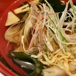 Wabou Mansaku - お昼のミニ会席コース(¥3,500) 温物(浅利、筍、若芽)