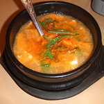 コリアンダイニング 眞礼 - スンドゥブチゲ970円。