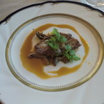 上野精養軒本店 グリル - フレッシュフォワグラのソテー 木の子添え