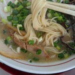 本場博多とんこつらーめん いっぽし - 細麺