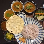 月と亀 - 筑前インド定食1700円