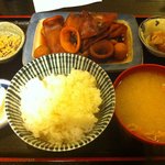 魚膳 - 生イカの煮付け定食　800円