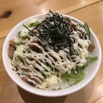 麺道我飯 - ネギチャーシュー丼？だったかな。200円？