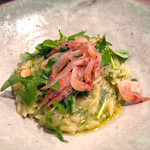 オステリア セーザモ - 桜エビとアオサ海苔、フェンネル、クレソンのリゾーニ