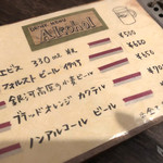 オステリア セーザモ - ドリンクメニュー