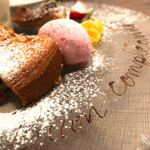 オステリア セーザモ - デザートの盛り合わせ