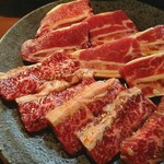 焼肉ふじ - 骨付きカルビ  上ハラミ