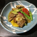 中国精進料理 凛林 - 牛ロース肉と鎌倉野菜辛味炒め