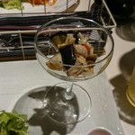 ビストロ ボン - ホタテとナスとキノコの…なんだっけ？