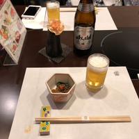 しゃぶしゃぶ・日本料理 木曽路 銀座５丁目店 - まずはビール