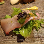 リストランテ ラストリカート - 前菜　ヒラマサのカルパッチョ